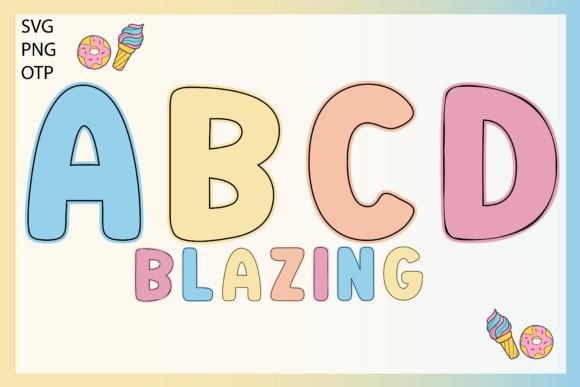 Blazing: A Playful Color Fonts Display Font