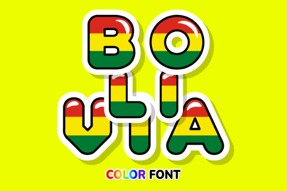 Bolivia: A Vibrant Color Fonts Asset for Bold Creative Design