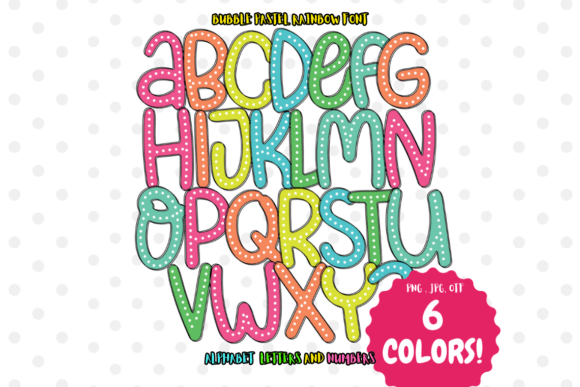 Bubble Pastel Rainbow: A Color Fonts Review for Real Publishing
