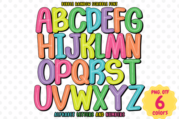 Bubble Rainbow Scribble: A Color Fonts Breakthrough