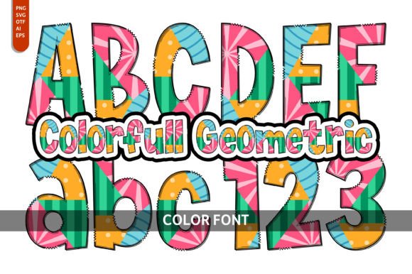 Colorfull Geometric: A Playful Color Fonts Breakthrough
