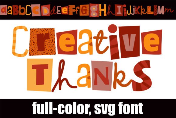 Creative Thanks: A Thanksgiving Color Font for Handmade Business