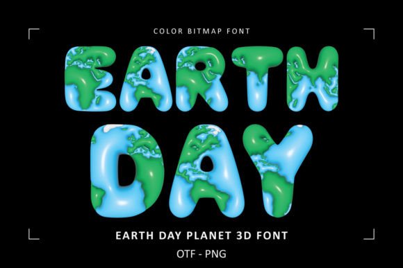 Earth Day Fonts: Color Fonts for Local Branding