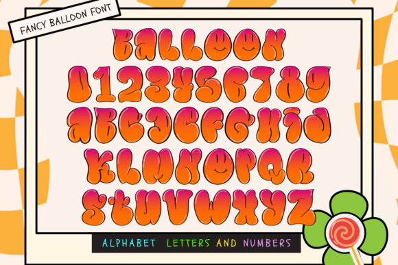 Fancy Balloon: A Vibrant Color Fonts Choice