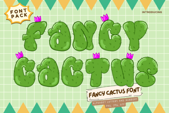 Fancy Cactus: A Playful Color Font for Local Branding