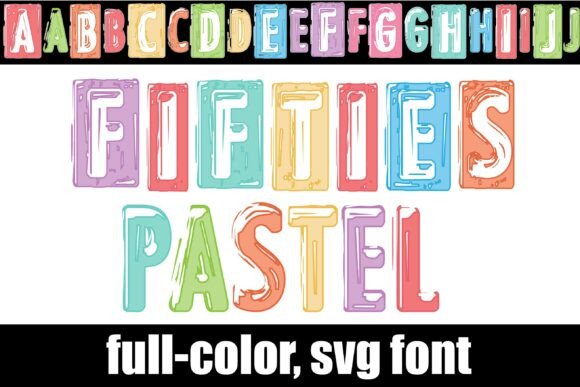 Fifties Pastel: A Retro Font That Stitches Like It Means It