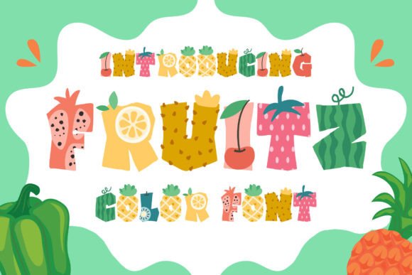 Fruitz: A Vibrant Color Fonts Choice for Modern Blog Design