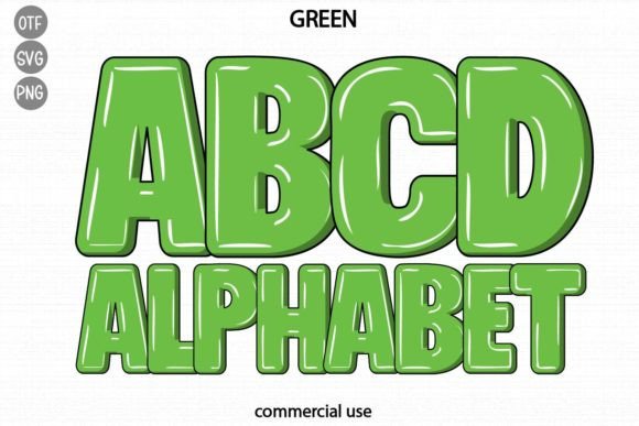 Green: A Playful Children’s Font for Embroidery