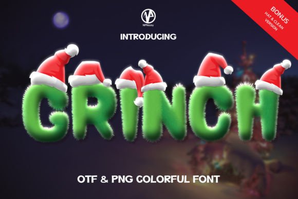 Grinch: A Playful Color Font for Cheerful Content