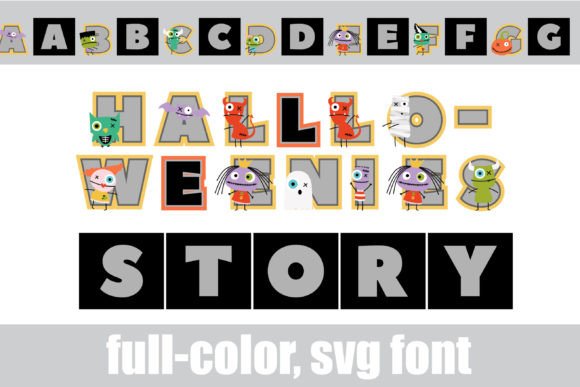 Halloweenies Story: A Color Fonts Powerhouse for Festive Branding