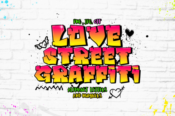 Love Street Graffiti: A Bold Color Fonts Choice