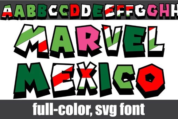Marvel Mexico: Bold Color Fonts for Editorial Impact