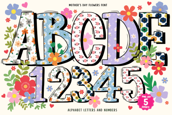 Mother’s Day Flowers Fonts: A Color Fonts Review