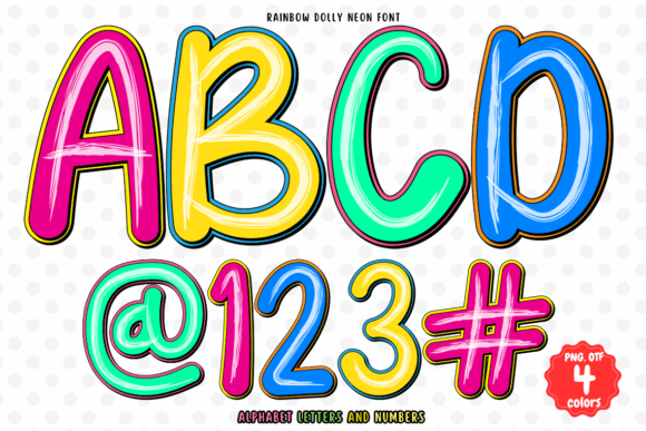 Rainbow Dolly Neon: A Color Fonts Review for Real Local Business Branding