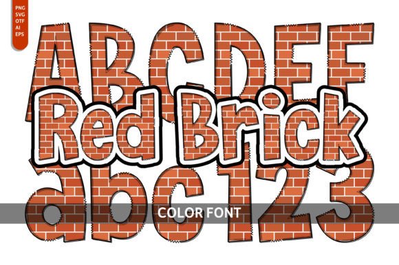Red Brick: A Playful Color Font for Editorial Charm