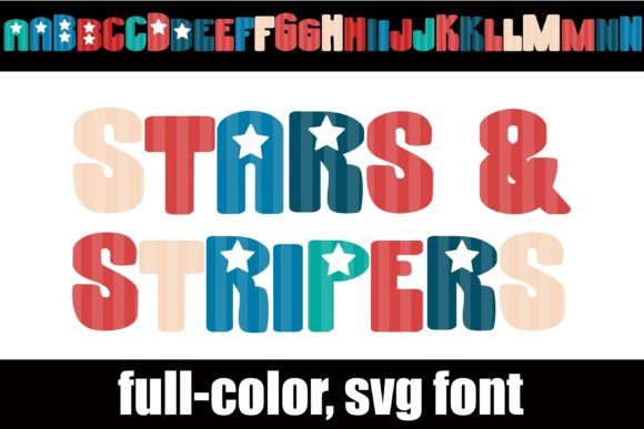Stars and Stripers: A Patriotic Color Font for Real Publishing