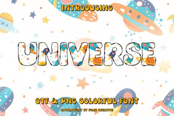 Universe: A Color Fonts Design Asset for Local Business Branding