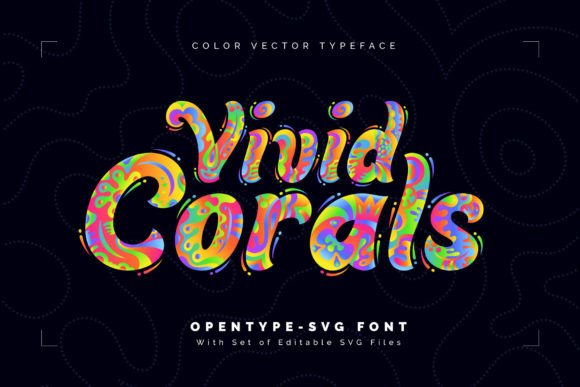 Vivid Corals: A Vibrant Color Fonts Collection for Modern Designers