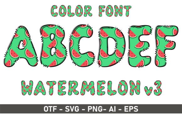 Watermelon V3: Playful Color Fonts for Modern Branding