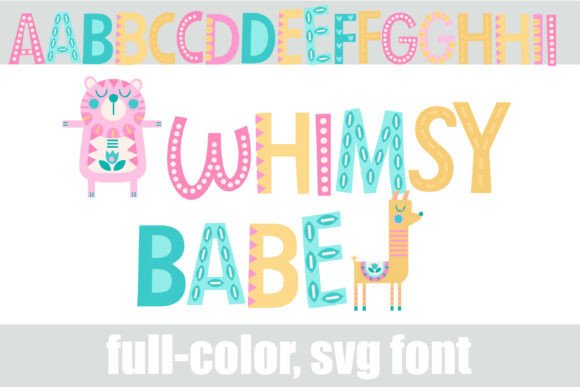 Whimsy Babe: A Color Fonts Choice for Playful Digital Products