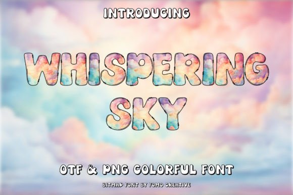 Whispering Sky: A Color Fonts Breakthrough for Real Publishing
