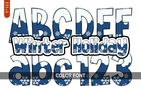 Winter Holiday Fonts: A Color Fonts Review